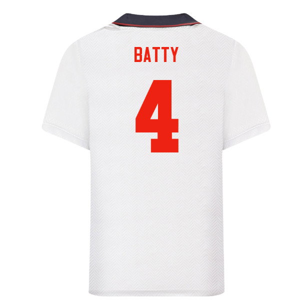 1993 England Home Retro Shirt (Batty 4)-PitchVibe Kits